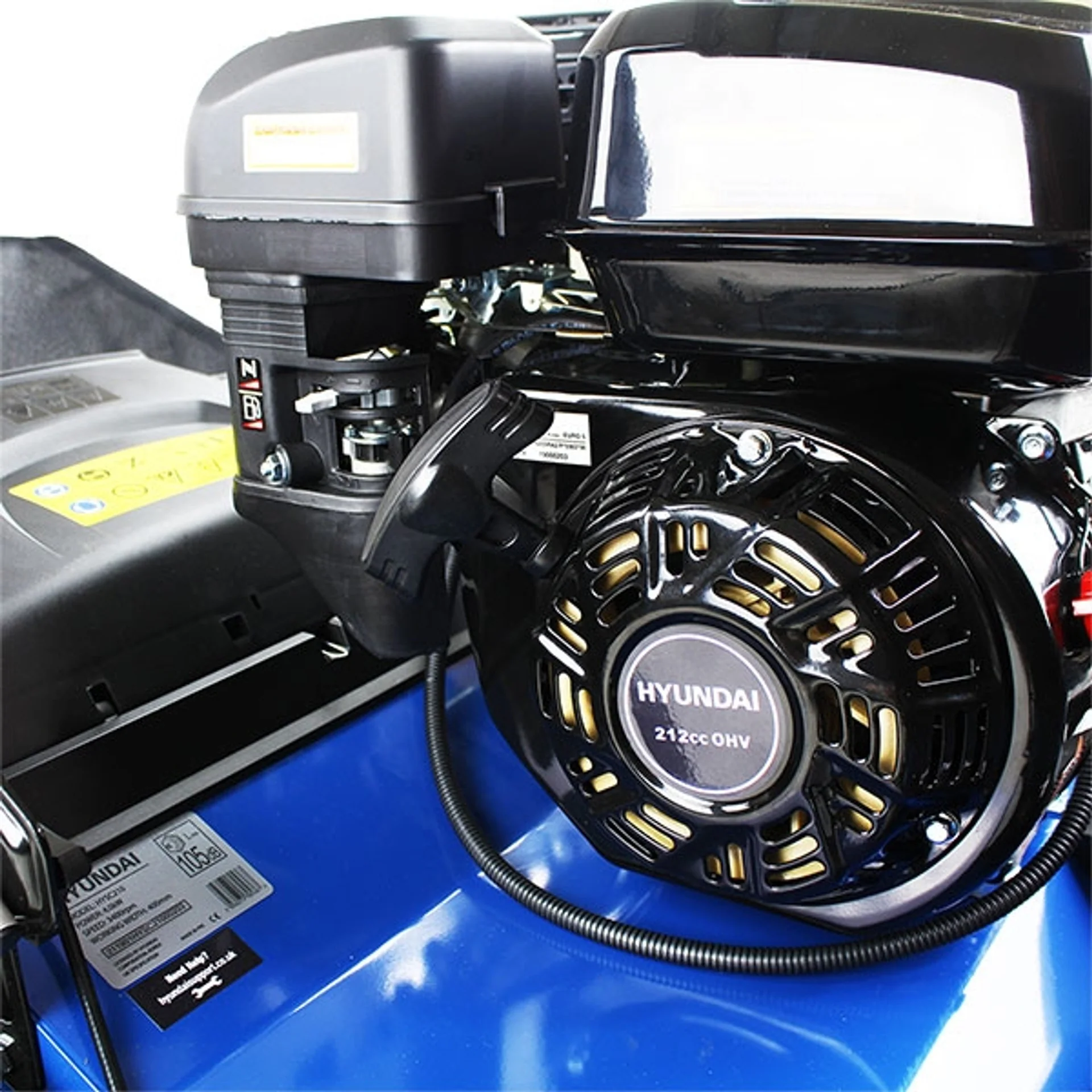 Hyundai Petrol Lawn Scarifier & Aerator 2-in-1 – 212cc Engine, 400mm Width, 45L Catcher. (HYSC210) - Image 16