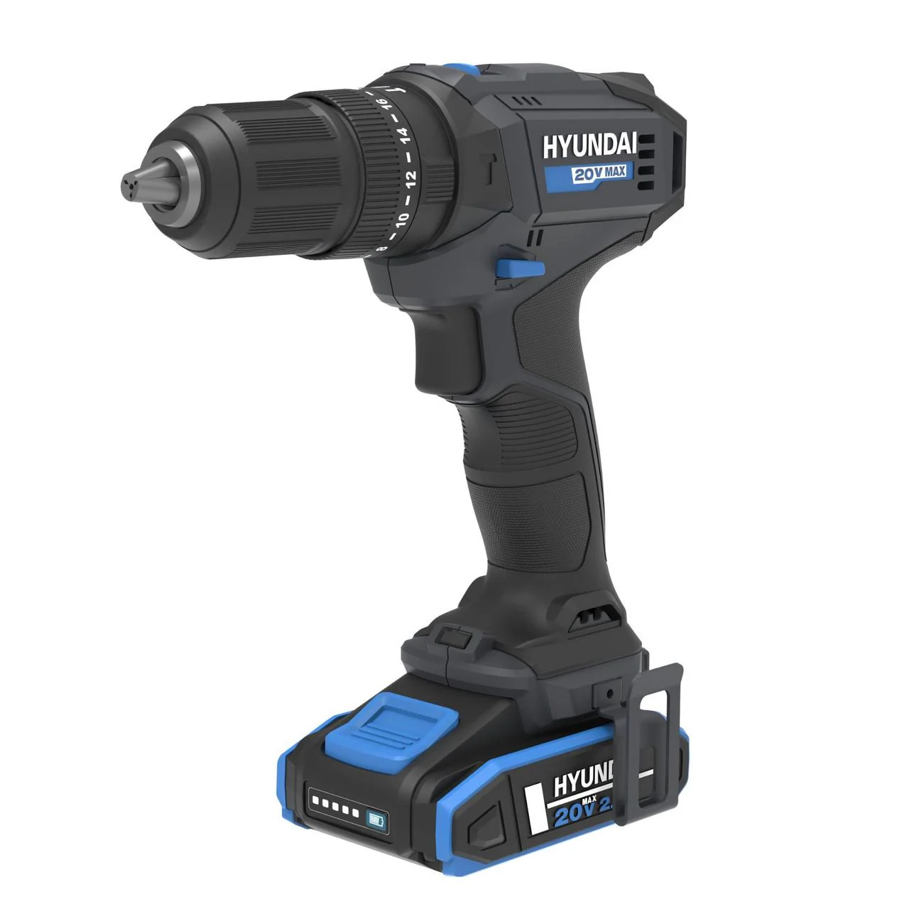 Hyundai 20V Cordless Hammer Drill Kit – 50Nm Power + 75pc Tool Set + 2.0Ah Battery & Fast Charger | Home DIY, Furniture Assembly, Repairs (HD20S-50TT) - Image 18